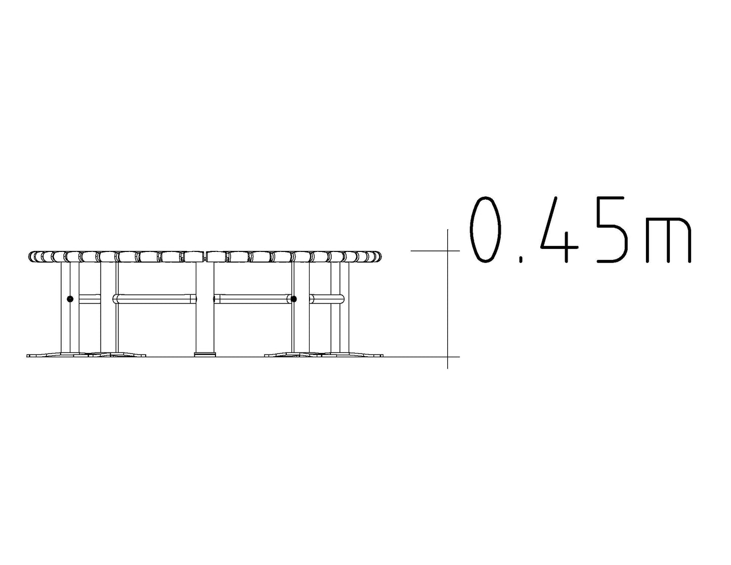 Parkbänk Svängd 360° Sofiero