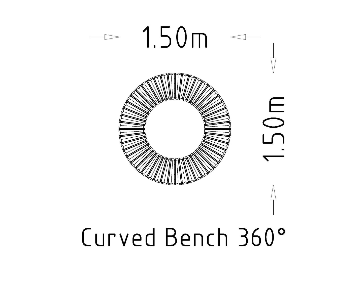 Parkbänk Svängd 360° Sofiero