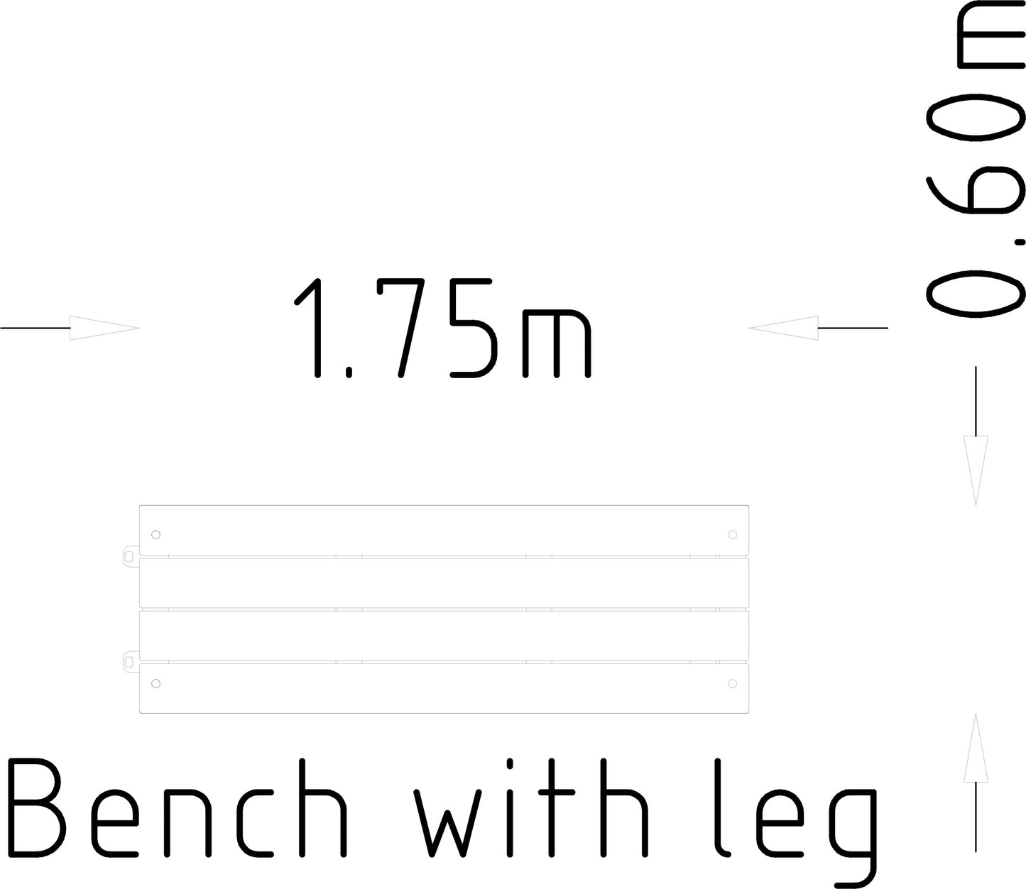 Parkbänk Byggmodul Rosenlund