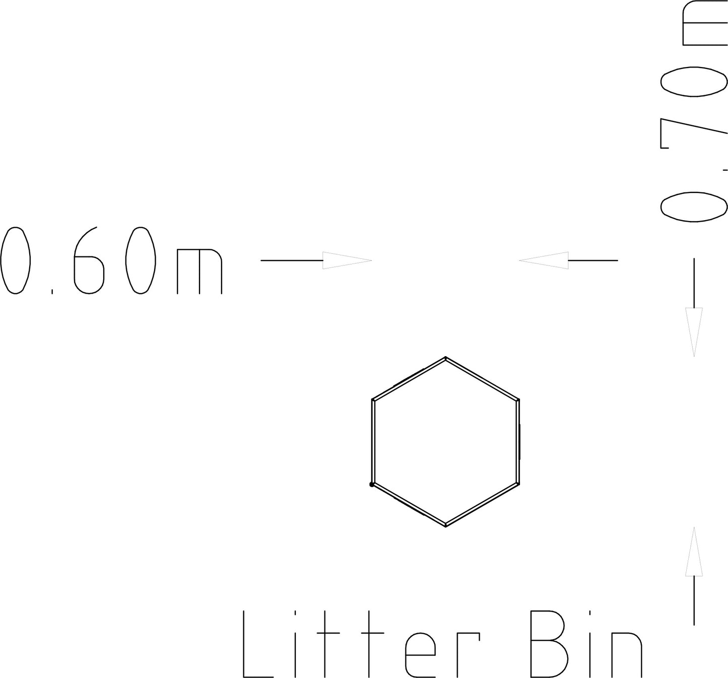 Papperskorg Rosenlund - Plast