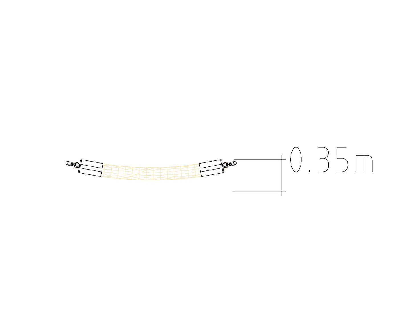 Slackline Djungelrep 2 m