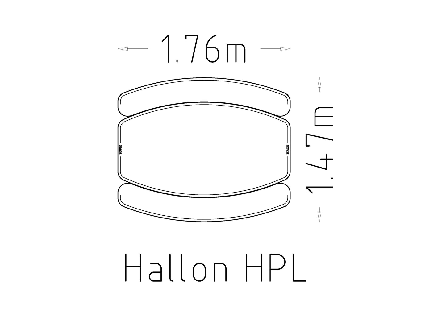 Picknickbord Hallon HPL