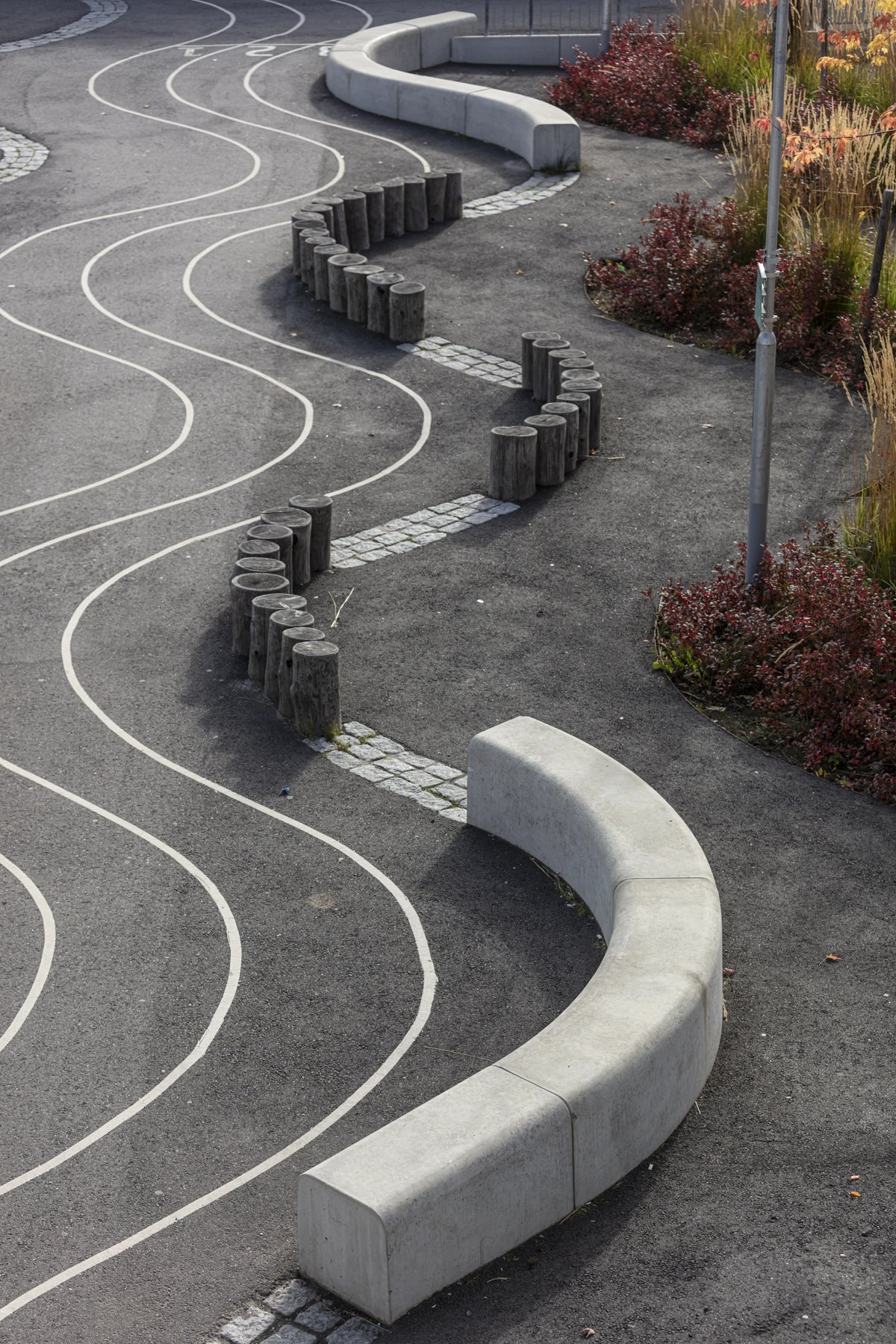 Outline, puck rund