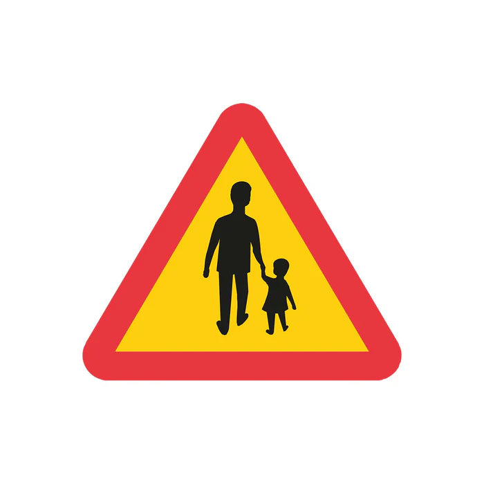 Plastvägmärke A14 – Varning för gående K3 N