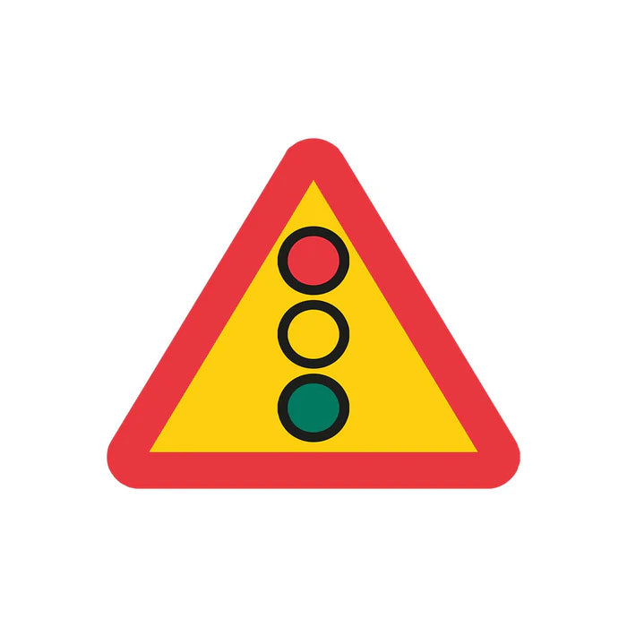 Plastvägmärke A22 – Varning för flerfärgssignal K3 N