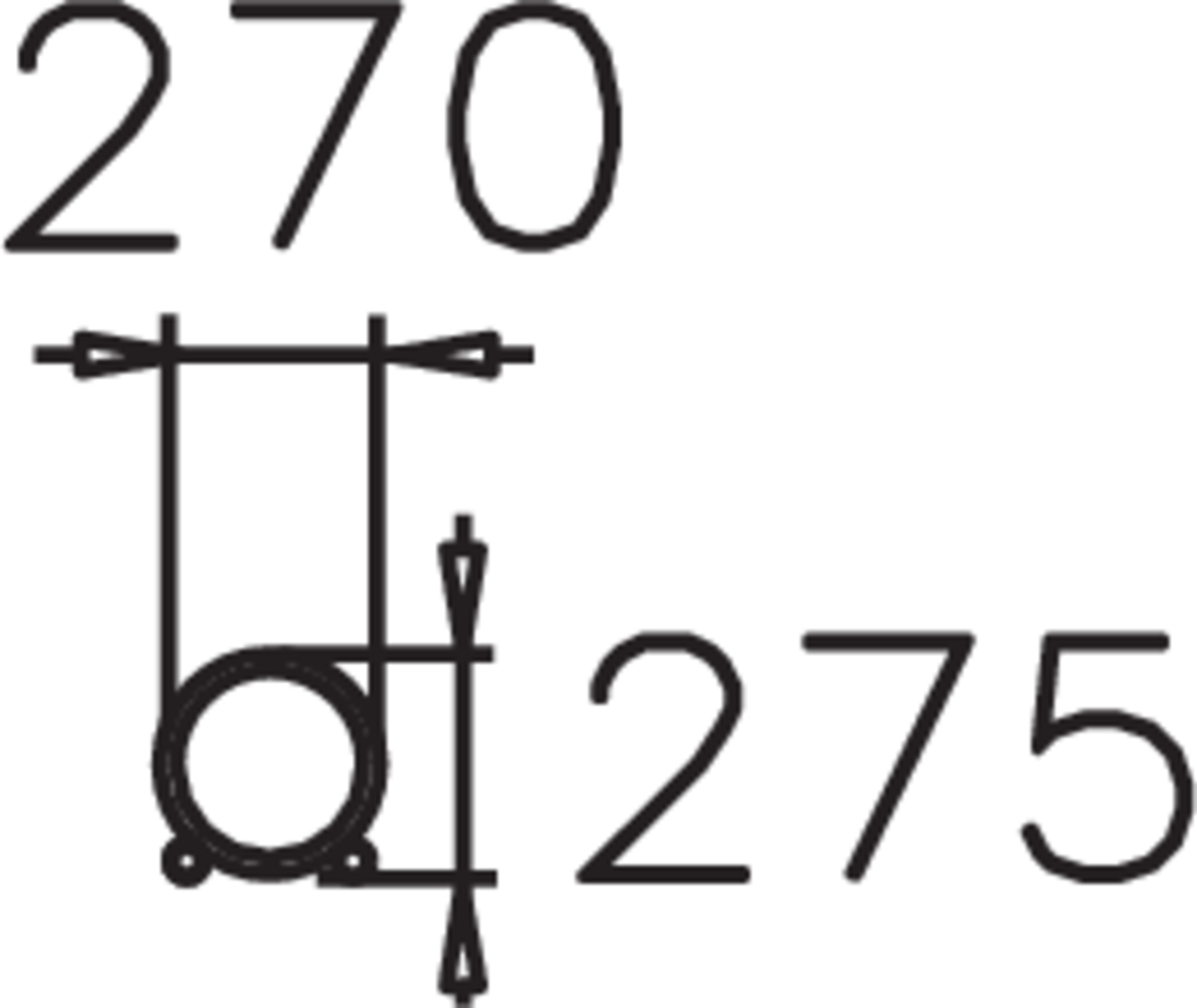 CYKELSTÄLL, 4-6 PL, 146 CM