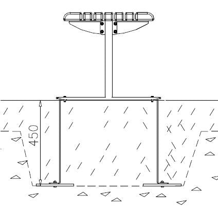FUNDAMENT FÖRANKRINGSDETALJ TILL PARKMÖBLER