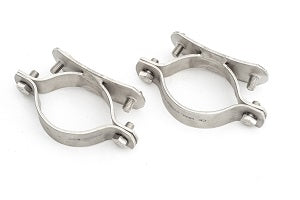STOLPFÄSTE TILL 60 MM STOLPE, ROSTFRITT (KRÄVS 2 ST PER KORG)
