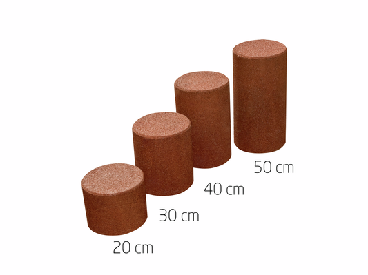 BALANSSTEG 30 CM, RÖD UTAN MOTIV, EXKL FÖRANKRING