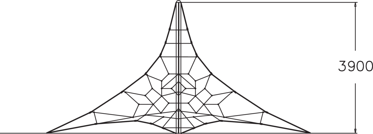 PYRAMID NET S BLÅ