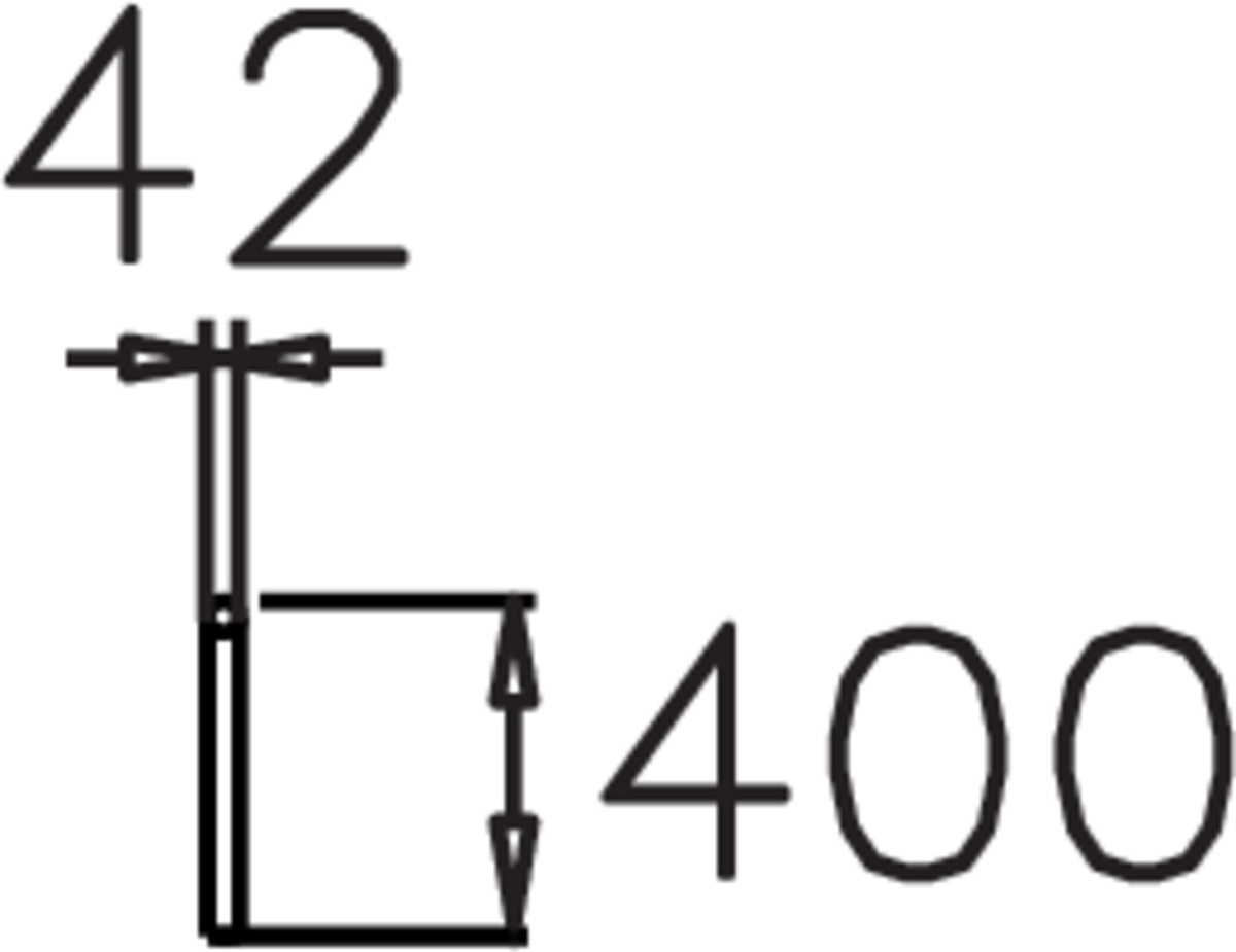 AVSKILJARE 1500 MM, GRÅ