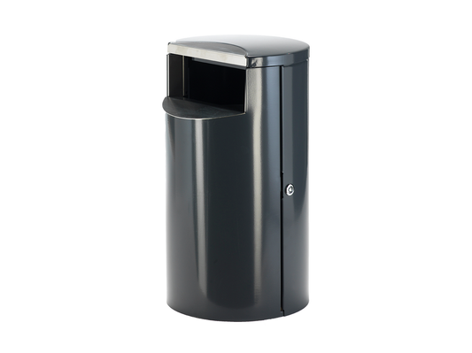 SKRÄPKORG 100L, RAL 7024 GRÅ