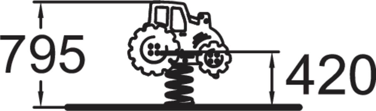 TRAKTOR, GUNGDJUR, EXKL STATIV