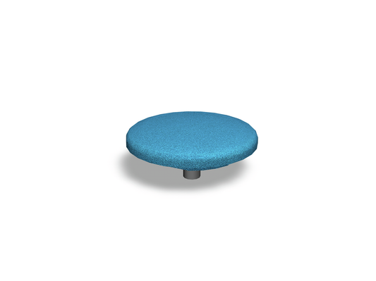 RUBBER BUTTON, BLÅ