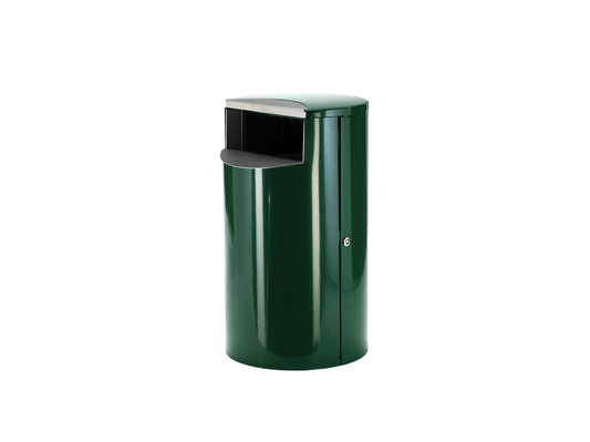 SKRÄPKORG 30L, RAL 6012 MÖRKGRÖN