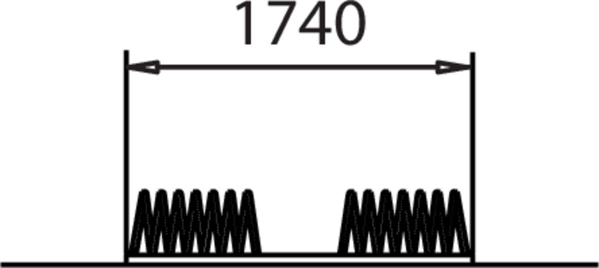 CYKELSTÄLL, 4-6 PL, 146 CM