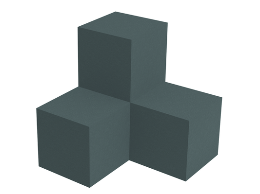 SOFTBLOCK 3D, 400X400X400, GRÅ