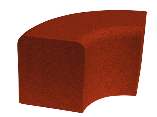 SOFTBLOCK BÅGE, 600X350X400 90°, RÖD