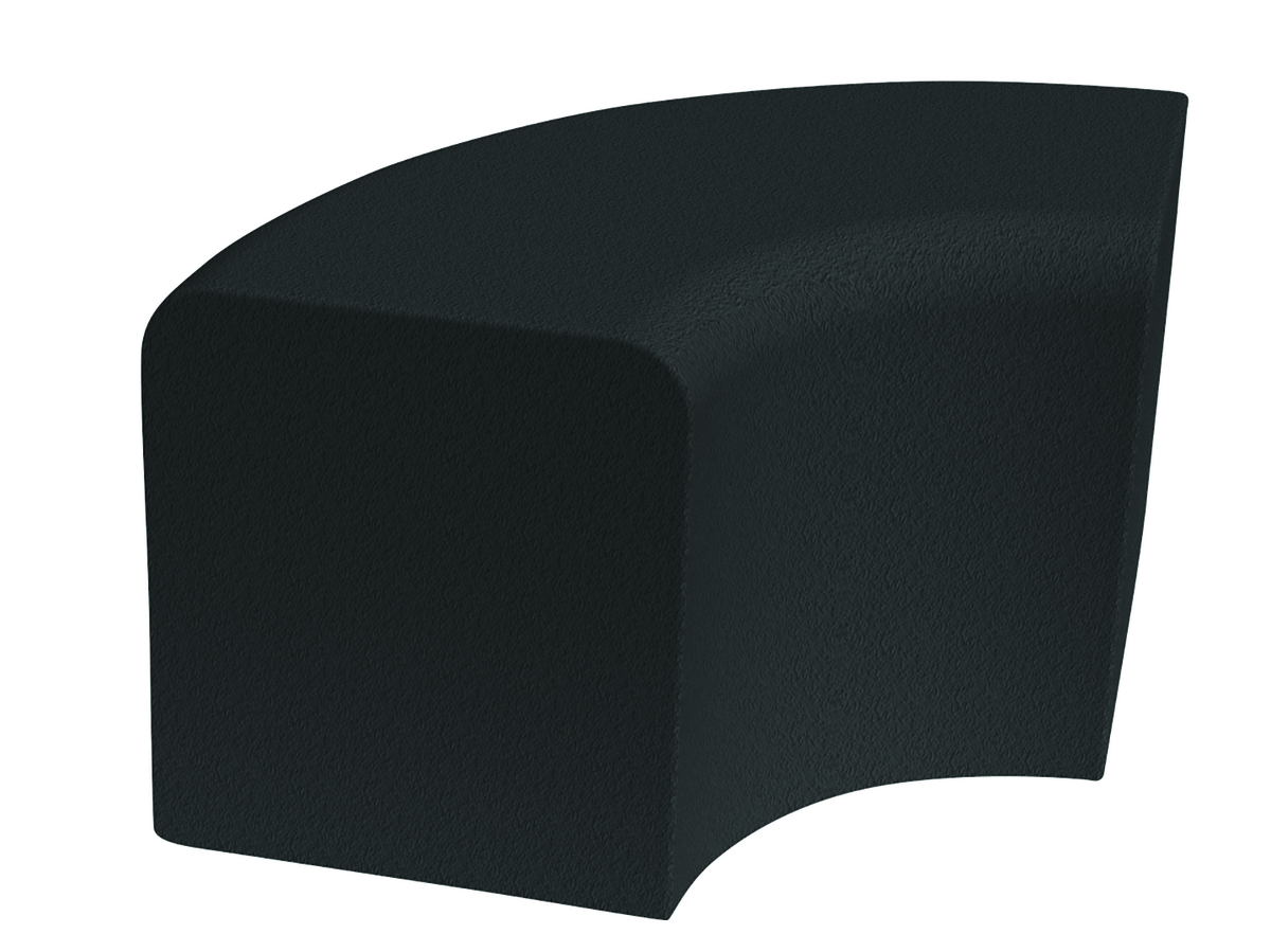 SOFTBLOCK BÅGE, 600X350X400 90°, SVART