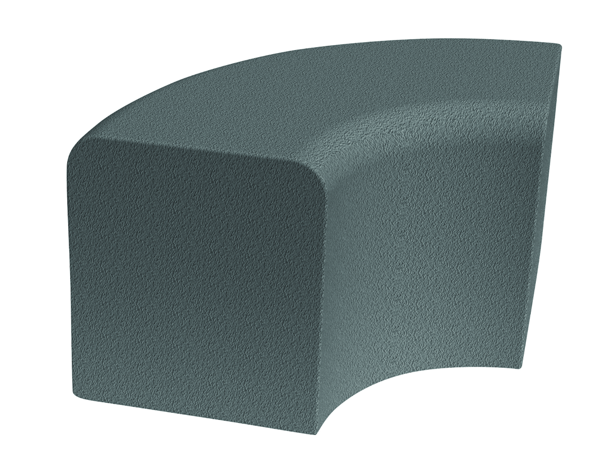 SOFTBLOCK BÅGE, 600X350X400 90°, GRÅ
