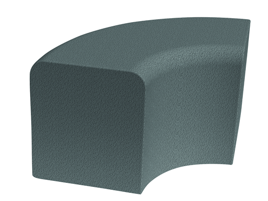SOFTBLOCK BÅGE, 600X350X400 90°, GRÅ
