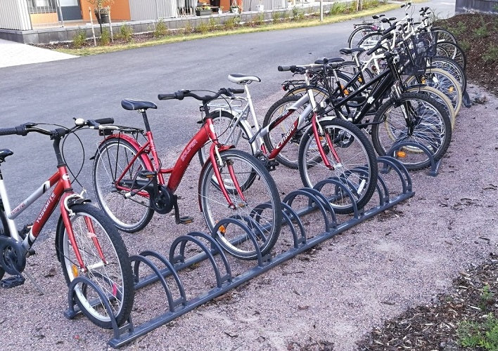 PARK CYKELSTÄLL, RAKT, GRÅ