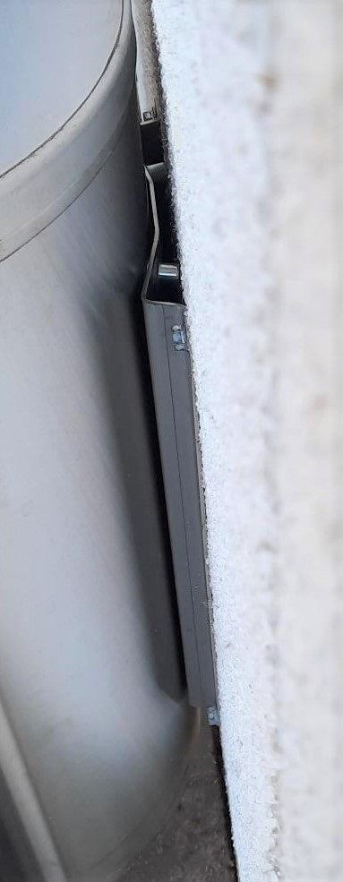 VÄGGFÄSTE TILL CL/CT SKRÄPKORG, ROSTFRI