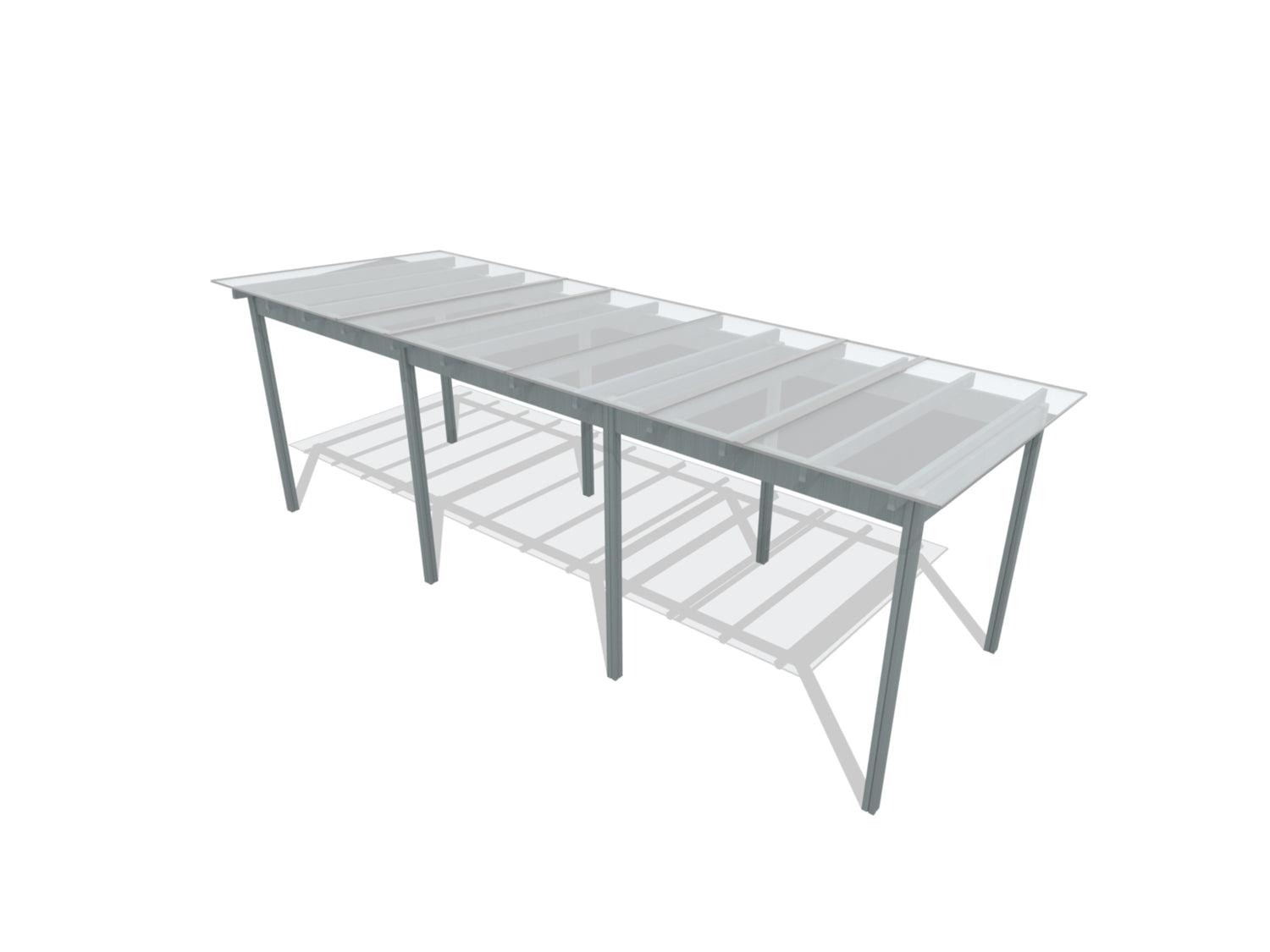 PERGOLA, 7,5 X 3M, MED POLYKARBONATTAK