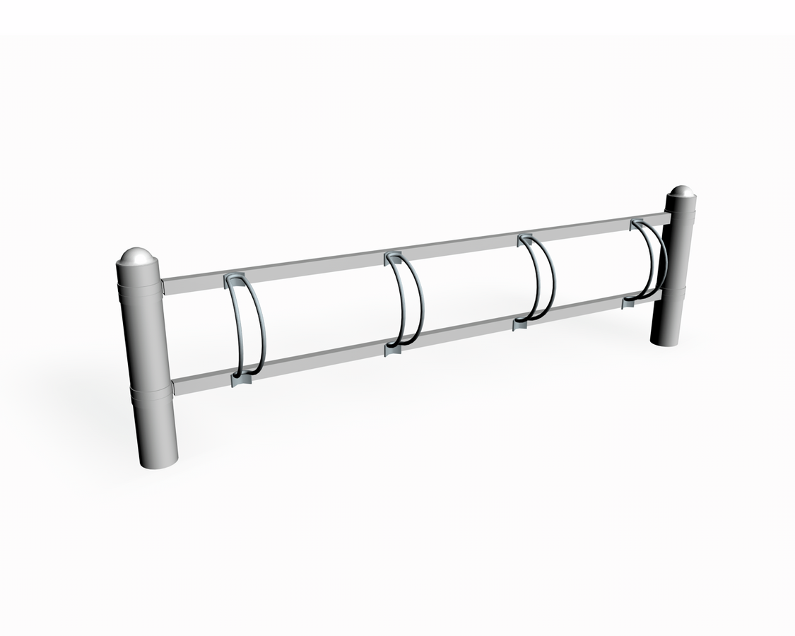 STRÖGET CYKELSTÄLL, ENKELSIDIGT, H=600 MM, 1