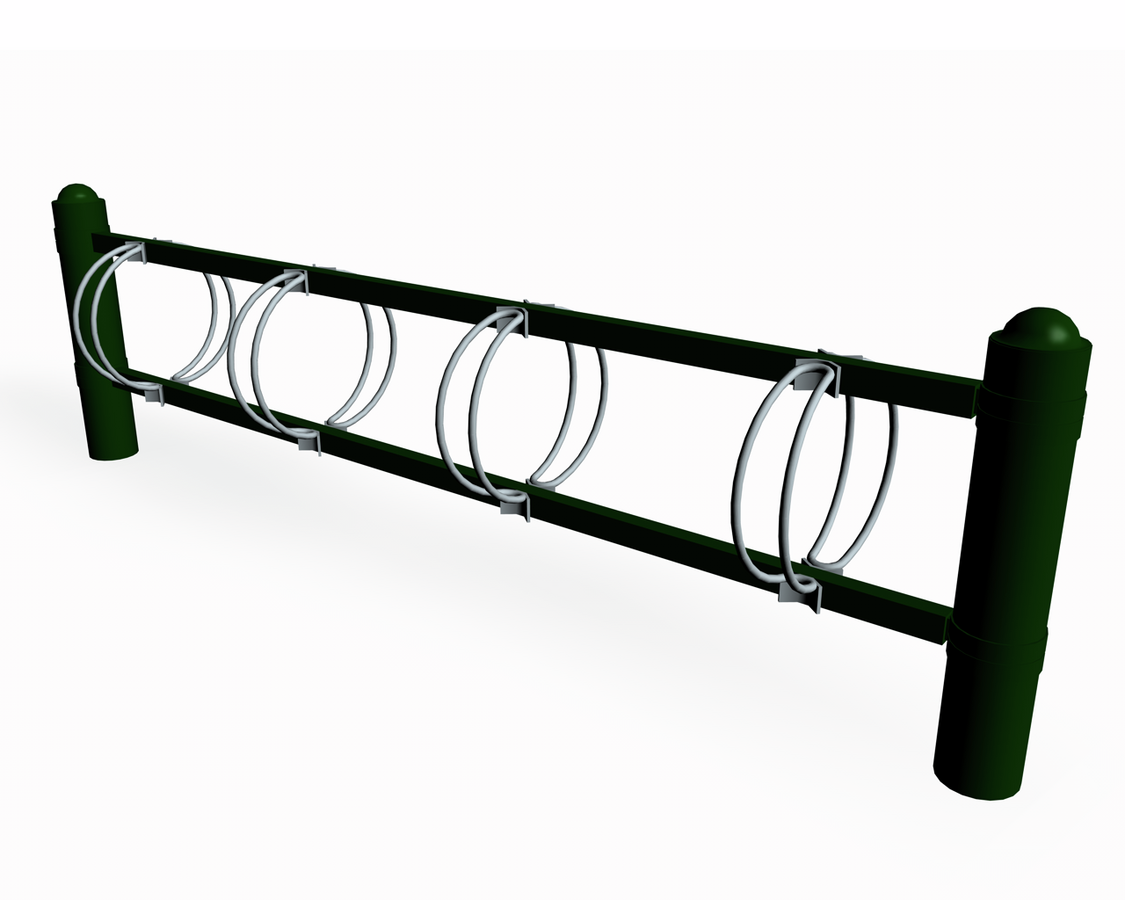 STRÖGET CYKELSTÄLL, DUBBELSIDIGT, H=600 MM, 1