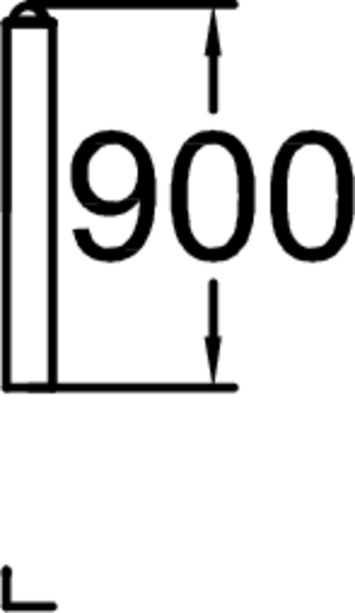 STRÖGET, LÖSTAGBAR POLLARE, HÖJD 910 MM, DIAMETER = 108 MM