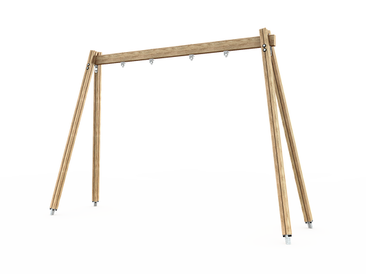 GUNGSTÄLLNING 2 PLATSER HÖG, MED FÖRANKRINGSSKIDOR