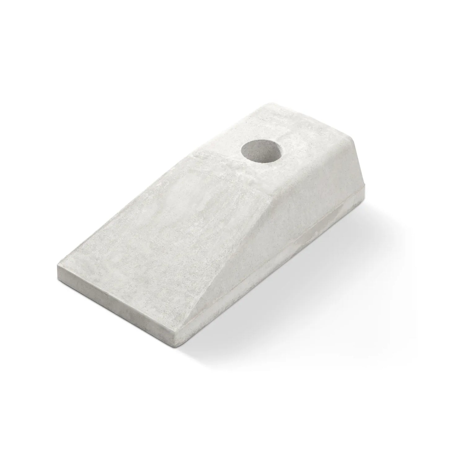 Mittstöd avslut, med stolphål  Ø 60mm, utan lim