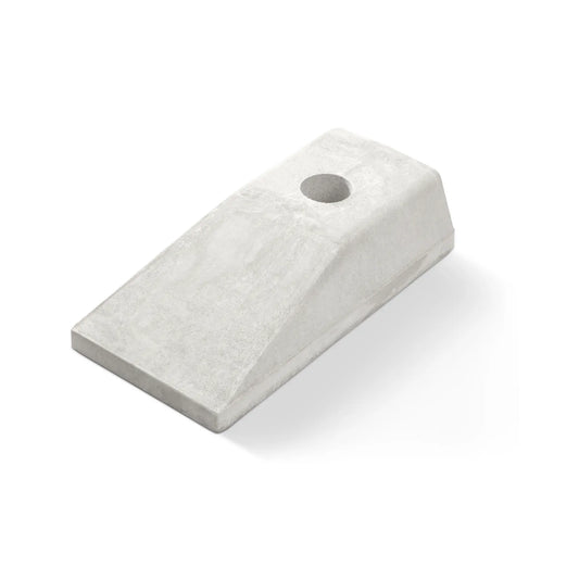 Mittstöd avslut, med stolphål  Ø 60mm, utan lim