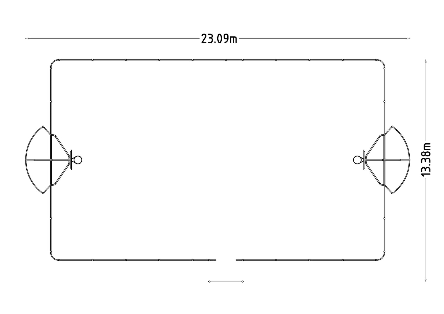 Arena Michigan 20x12 m