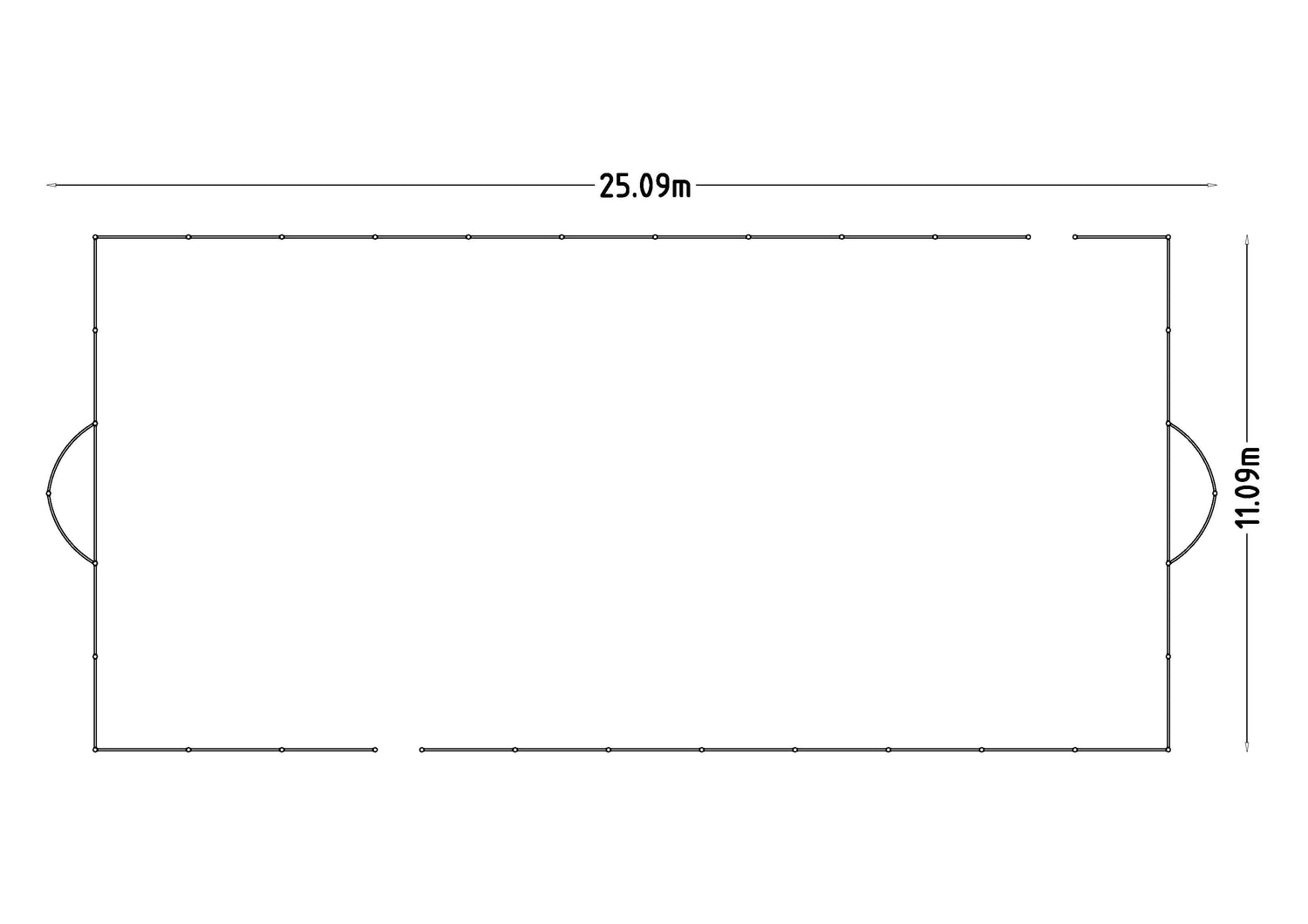 Arena Lincoln 23x11 m