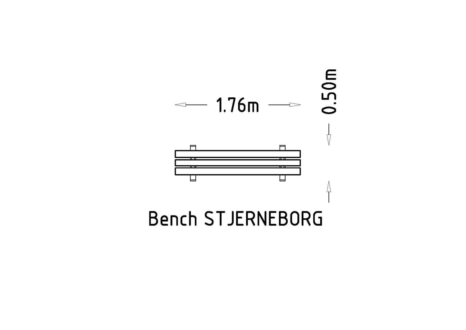 Parkbänk Stjerneborg