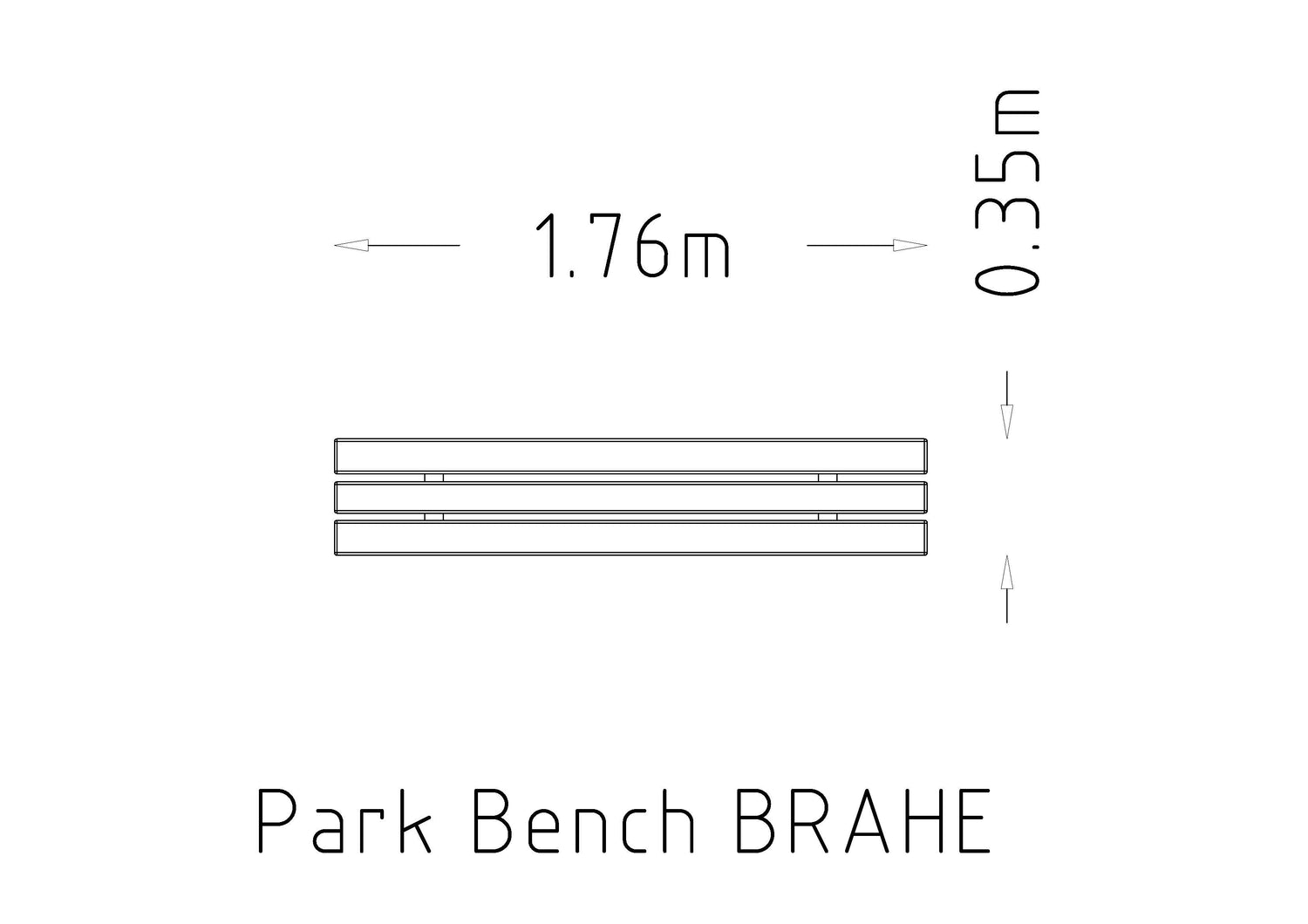 Parkbänk Brahe