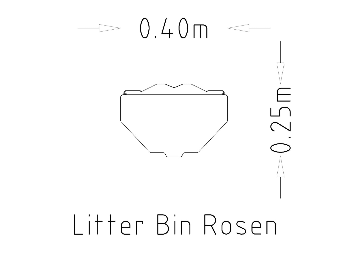 Papperskorg Rosen