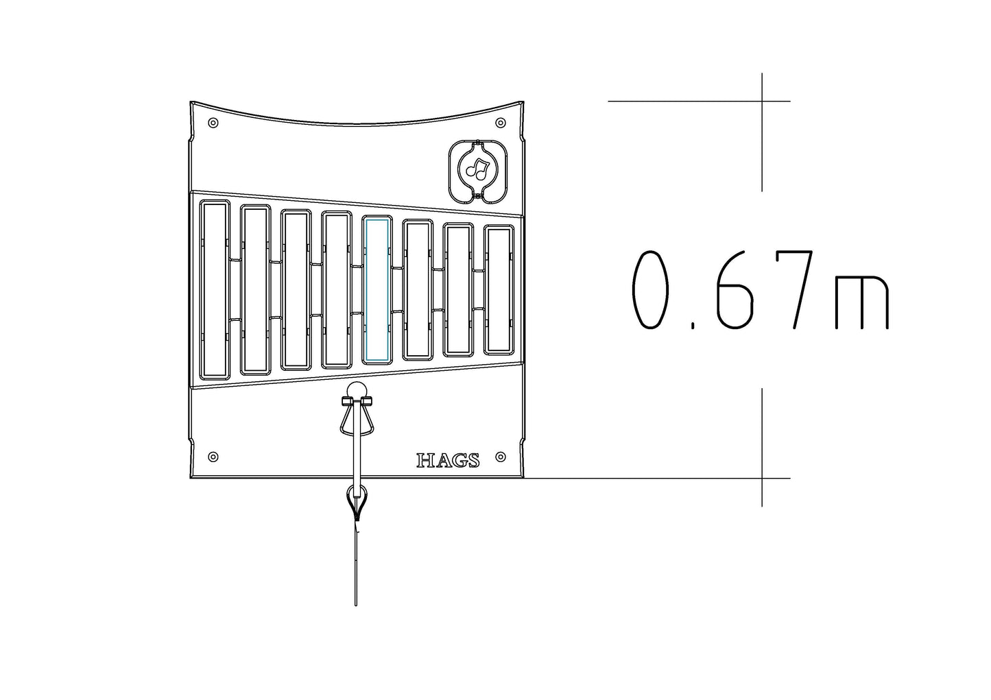 Lekpanel Eko klockspel