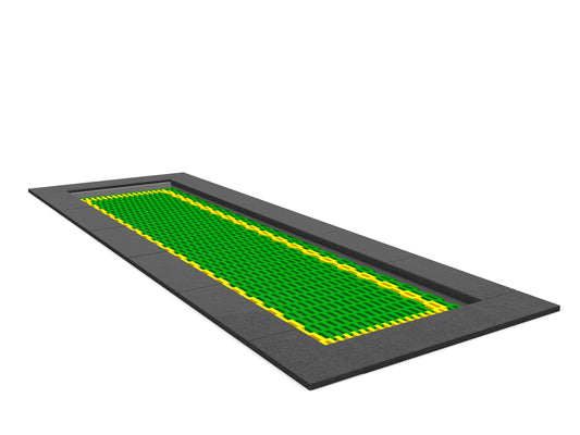 Avlång Trampolin 1x4m
