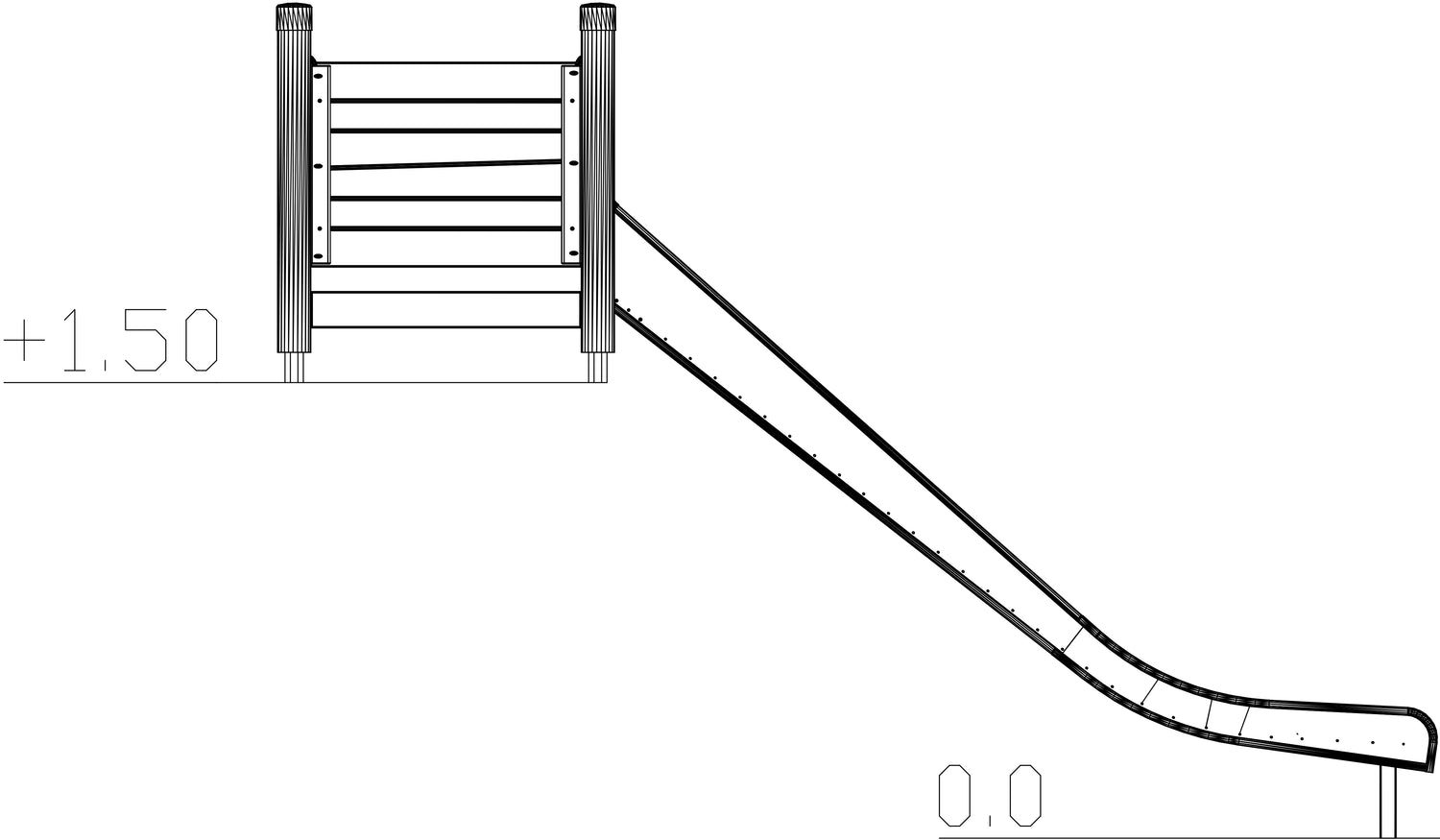 Släntrutsch Galax 0,45/1,8M