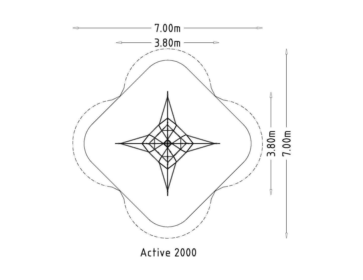 Klätternät Active 2000