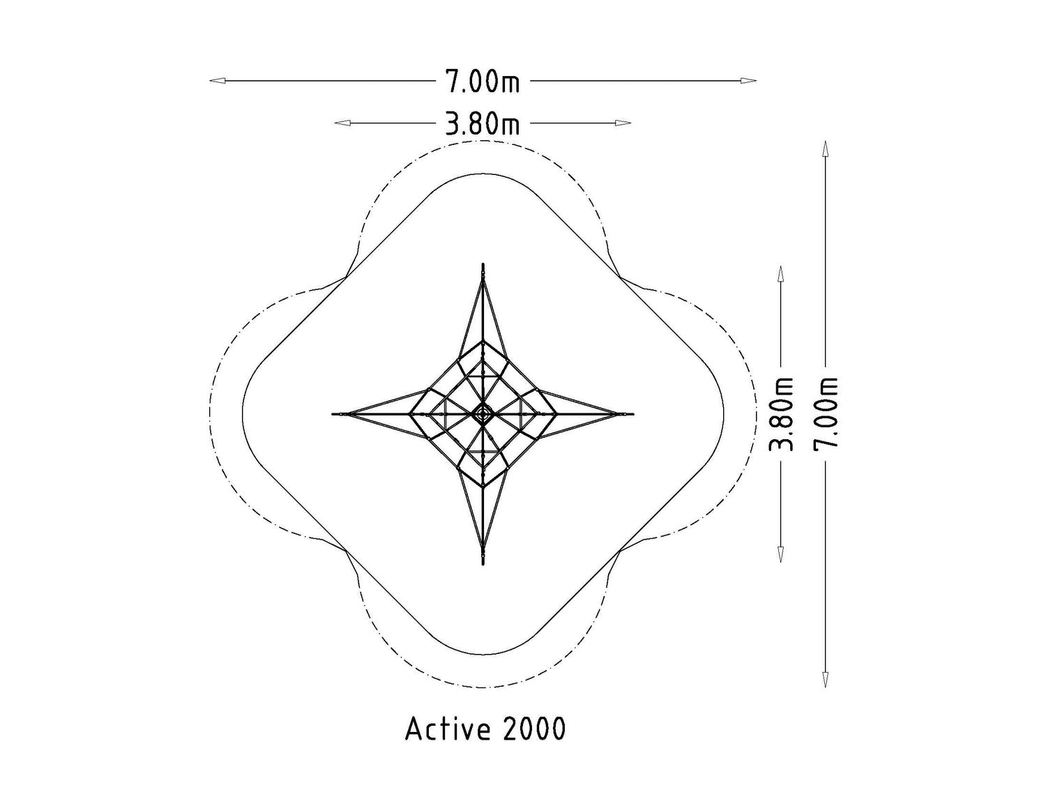Klätternät Active 2000