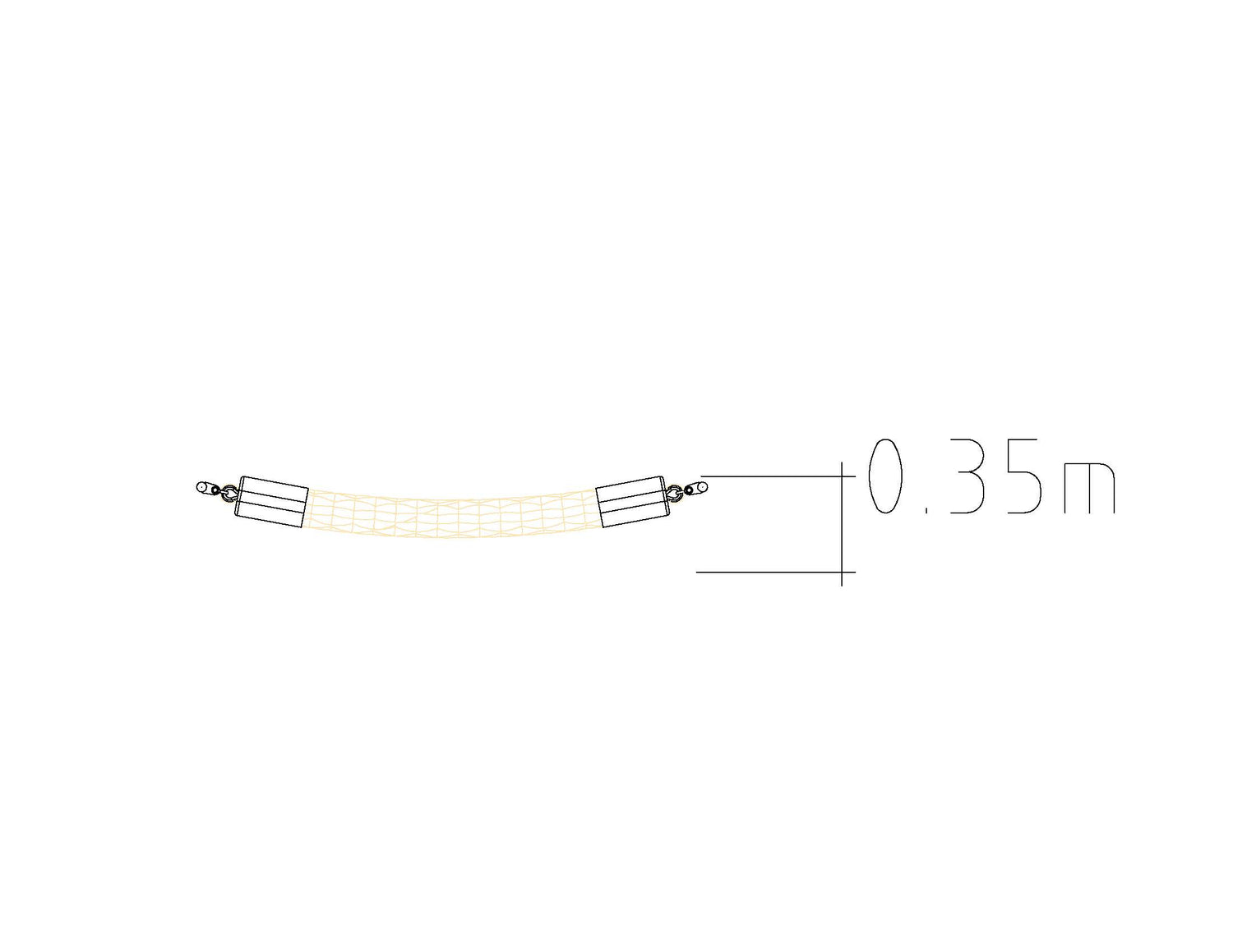 Slackline Djungelrep 2 m