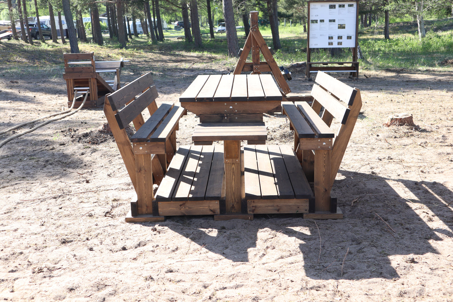 Wooden Fitness Bänkbord
