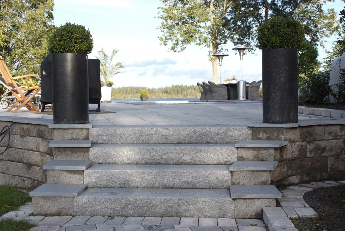 Bottensteg Porto grå,1500x350x170