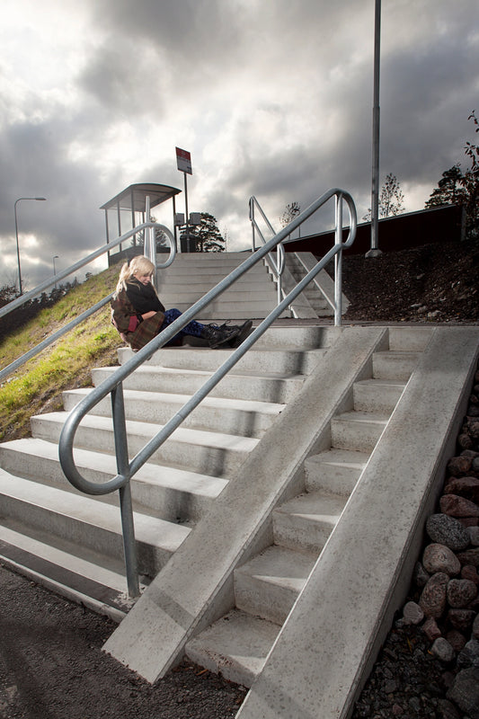 Blocktrappa ramp 4 steg