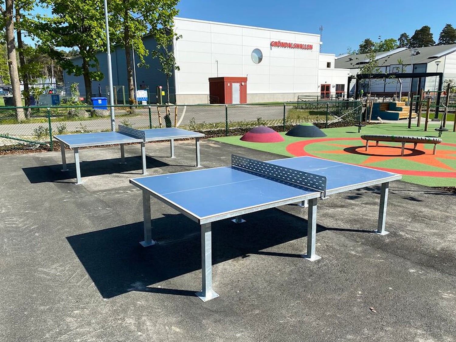Image Utomhus Bordtennisbord Stålnät