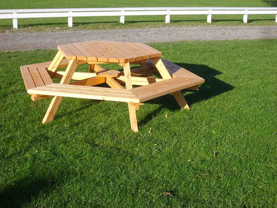 Sexkanten Bänkbord